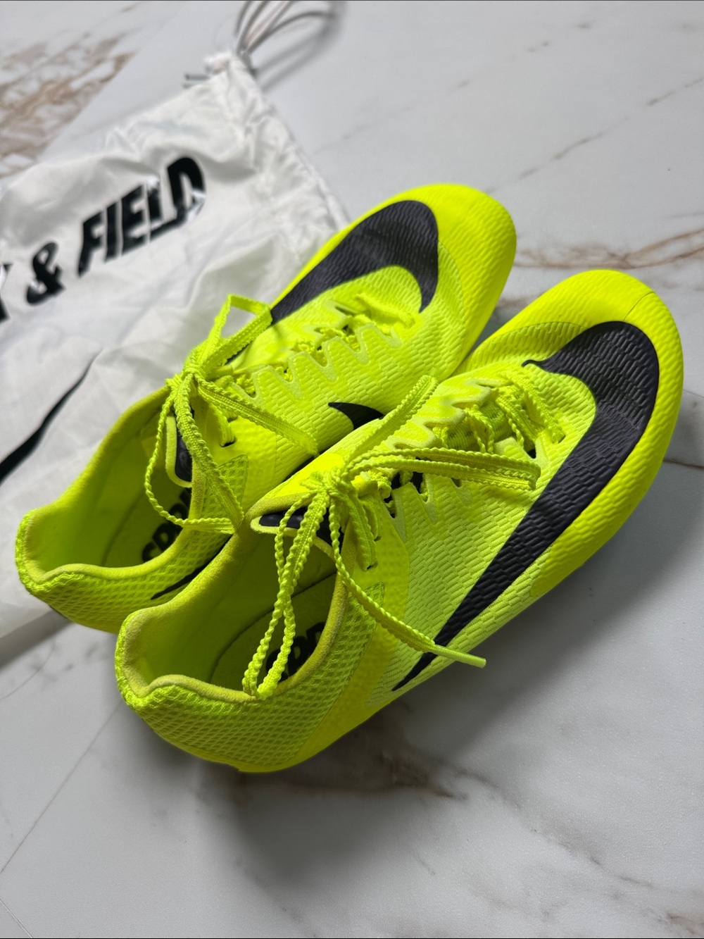 Nike Rival Sprint Multi Volt Sprint Track Spikes Sz 4.5 Run with bag